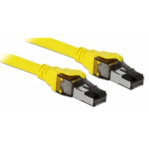 Patch Cord Delock 86585, S/FTP, Cat.8.1, 2m, Yellow