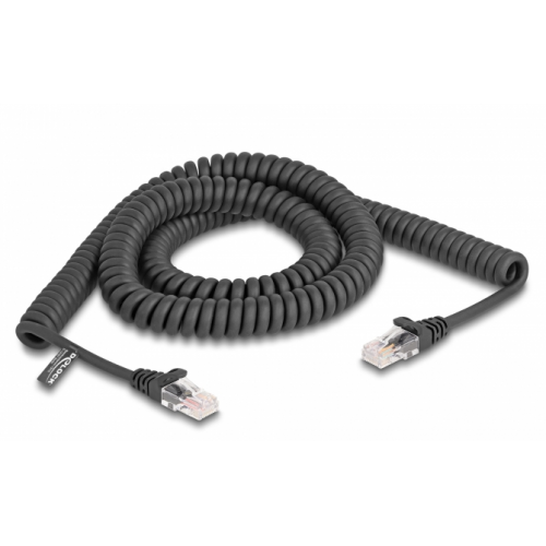 Patch Cord Delock 87994, Cat5e, 3m, Black