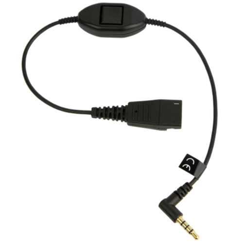 Cablu Jabra 8800-00-103, QD - 3.5 mm jack, Black