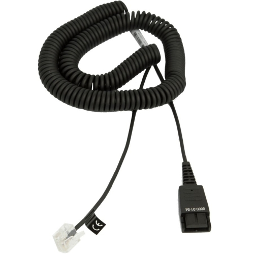 Cablu Jabra adapter 8800-01-94, QD - RJ-45, 2 m, Black