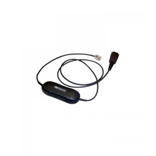 Cablu adapter Jabra GN 1200 Smart Cord, QD to RJ-9, 0.8m, Black