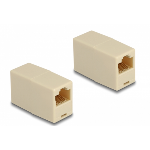 Cuplu Delock 88034, RJ45, UTP, Beige