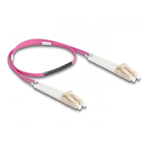 Patch Cord Delock 88086, LC - LC, 0.5m, Violet