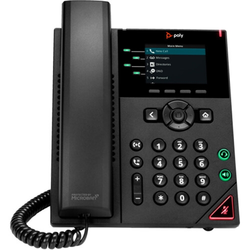 Telefon IP Poly by HP VVX 250, 16 conturi SIP, 4 linii, Black