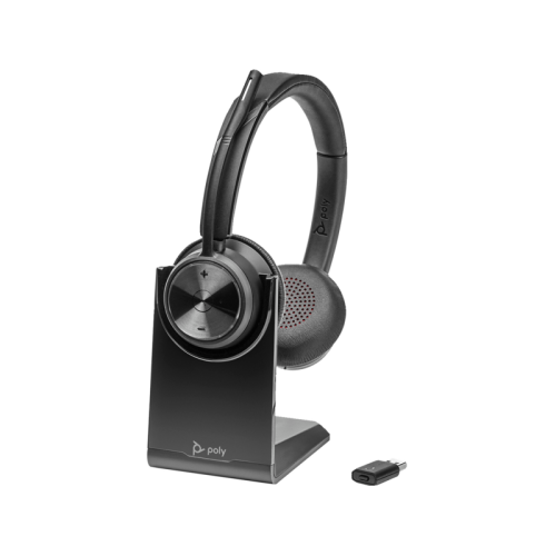 Casti cu microfon Poly by HP Savi 7320 UC, DECT Wireless, Black