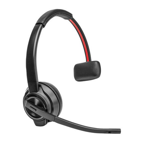Casca cu microfon Poly by HP Savi 8410 Office, DECT, Black-Red