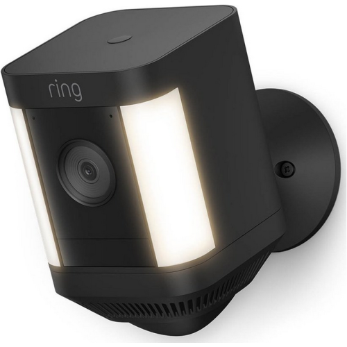 Camera IP Bullet Ring Spotlight Cam Plus Battery Black, 2 MP, IR 9
