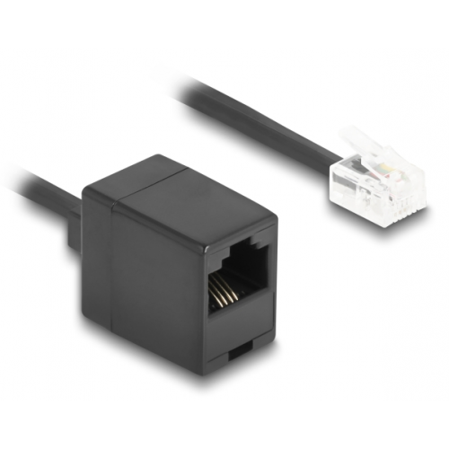 Cablu Delock 90064, RJ11 male - RJ45 female, 3m, Black