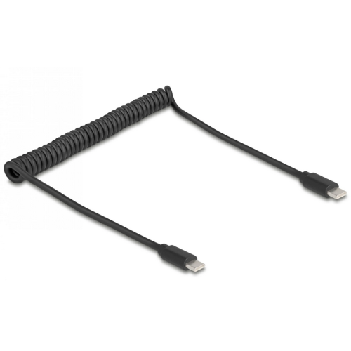 Cablu de date Delock 90368, USB 2.0 male - USB-C male, 0.5 m, Black