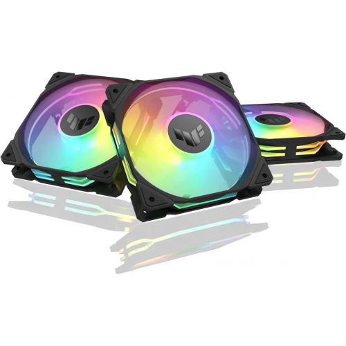 Ventilator ASUS TUF Gaming TR120 ARGB Black, 120mm, 3 bucati