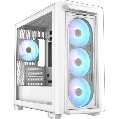 Carcasa ASUS A23 Plus TG ARGB White, Fara sursa