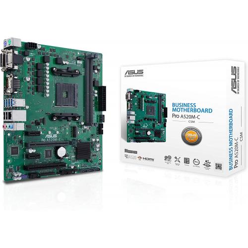 Placa de baza Asus Pro A520M-C/CSM , Intel A520, Socket AM4, mATX