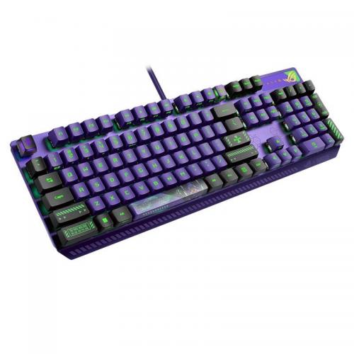 Tastatura ASUS ROG Strix Scope RX EVA Edition, USB, Purple