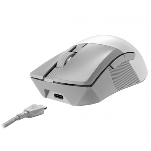 Mouse Optic ASUS ROG Gladius III, USB/USB Wireless/Bluetooth, White