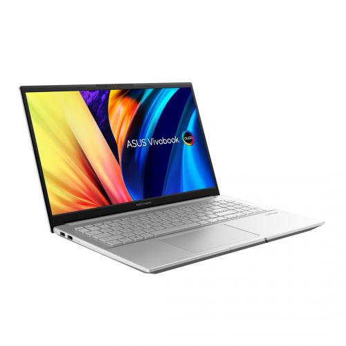 Laptop ASUS VivoBook Pro 15 OLED D6500QC-L1133W, AMD Ryzen 5 5600H, 15.6inch, RAM 16GB, SSD 512GB, nVidia GeForce RTX 3050 4GB, Windows 11, Cool Silver