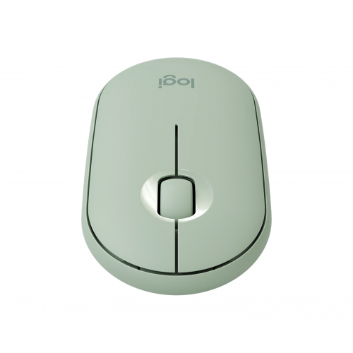 Mouse Optic Logitech Pebble M350, Bluetooth/USB Wireless, Eucalyptus