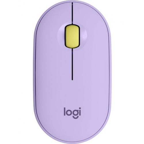 Mouse Optic Logitech Pebble M350, Bluetooth/USB Wireless, Lavender Lemonade