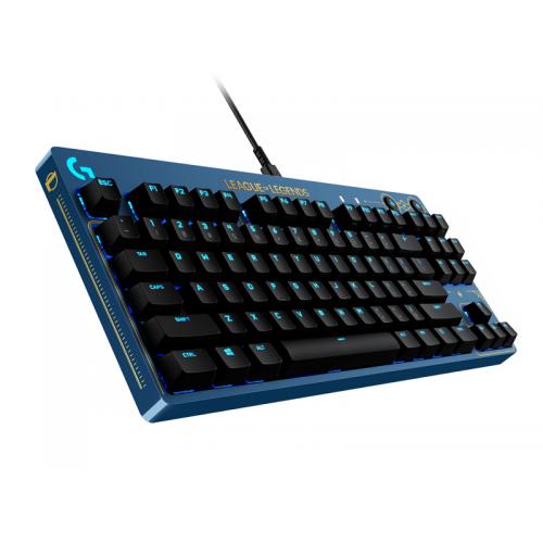 Tastatura Logitech G Pro League of Legends Edition, USB, Blue