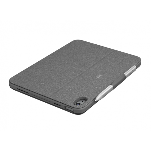 Husa/Stand Logitech Combo Touch cu tastatura pentru iPad 10th gen, Layout UK, Oxford Grey