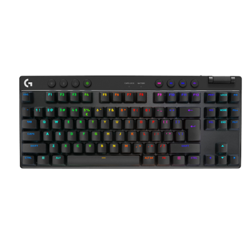 Tastatura Logitech G PRO X TKL Tactile, RGB LED, USB Wireless/Bluetooth, Layout US, Black