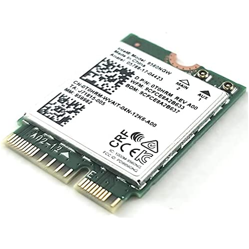 Placa de retea wireless Intel Dual Band AC 9560, M.2