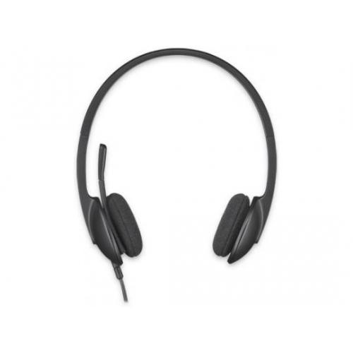 LOGITECH H340 Corded Headset - BLACK - USB