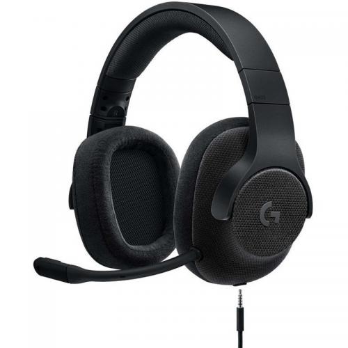 LOGITECH G433 Wired Gaming Headset 7.1 - TRIPLE BLACK - 3.5 MM - USB DAC