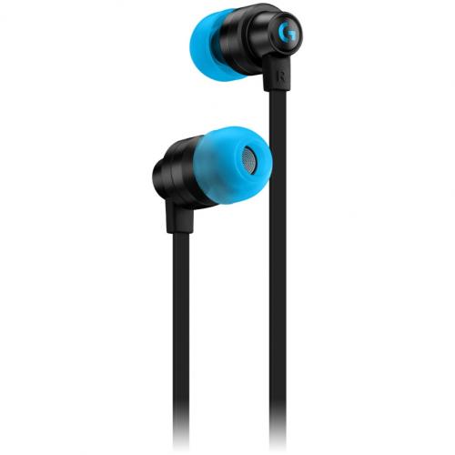 LOGITECH G333 Wired Gaming Earphones - BLACK - 3.5 MM