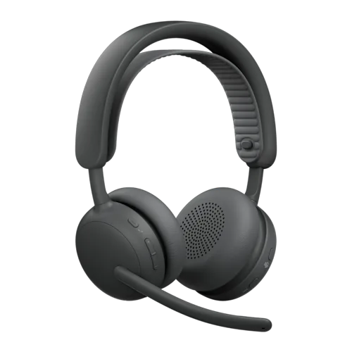 Casti cu microfon Logitech Zone Wireless 2 ES UC, USB-C/Bluetooth, Graphite