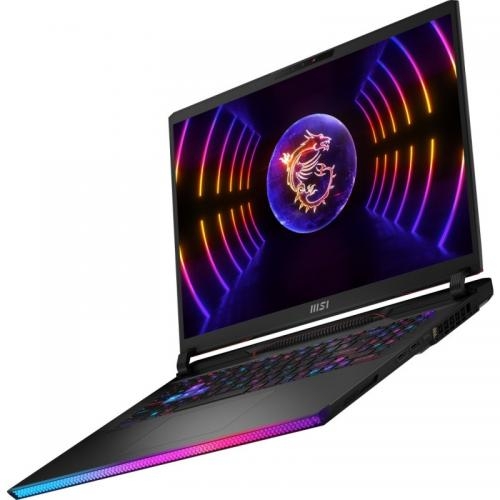 Laptop MSI Raider GE78 HX , Intel Core i9-13950HX, 17inch, RAM 64GB, SSD 2x 2TB, nVidia GeForce RTX 4080 12GB, Windows 11, Core Black