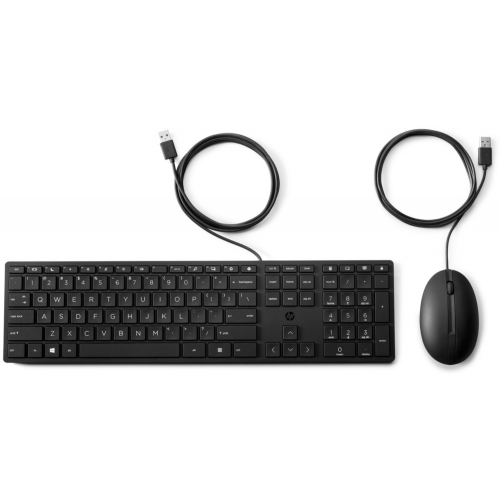 Kit tastatura si mouse HP USB 320MK, neagru