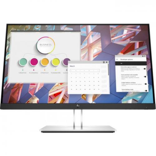 Monitor LED HP E24 G4, 23.8inch, 1920x1080, 5ms GTG, Black-Silver