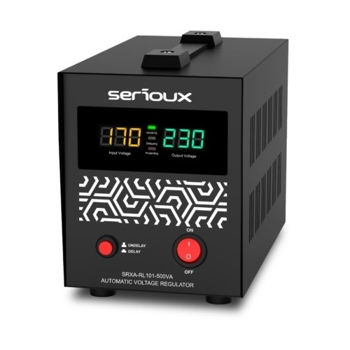 Stabilizator tensiune Serioux SRXA-RL101-500VA, 500VA, 1x Schuko