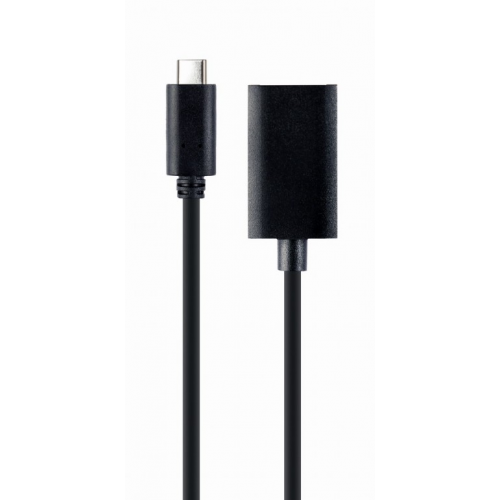 Adaptor Gembird A-CM-DPF-02, USB-C - Displayport, 0.15m, Black