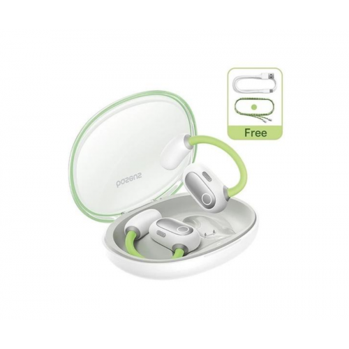 Handsfree Baseus Eli Sport 1 Open-Ear TWS, White-Green