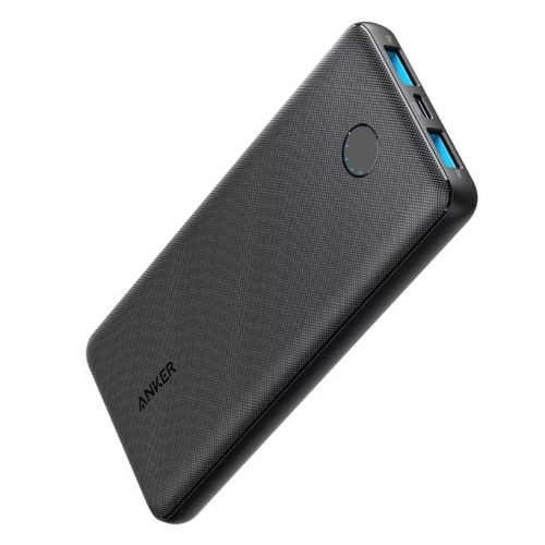 Baterie portabila Anker PowerCore Slim A1247G11, 10000mAh, 2x USB, USB-C, Black