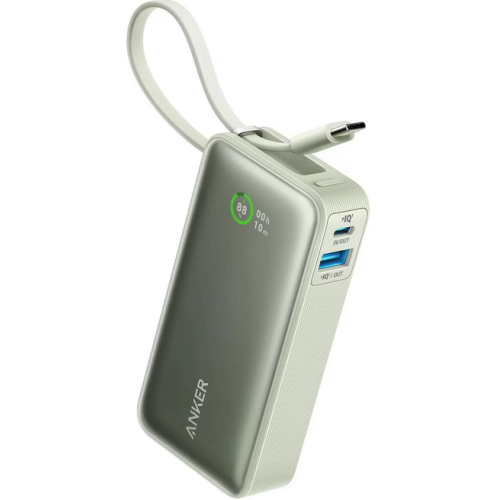 Baterie portabila Anker Nano 545, 10000mAh, 1 x USB-C, 1 x USB-A, Green