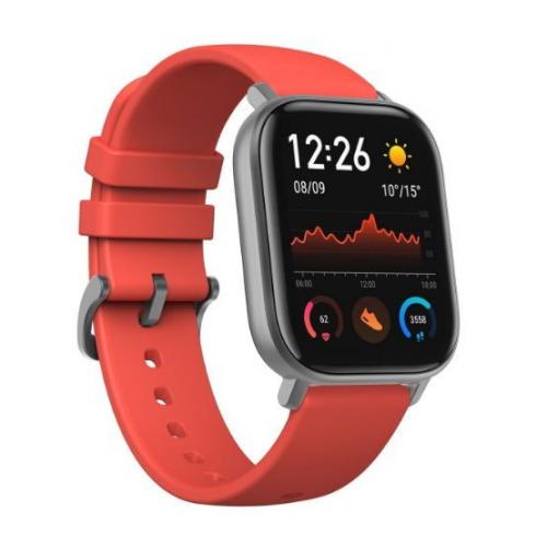 Smartwatch Huami AmazFit GTS, 1.65 inch, curea silicon, Vermillion Orange