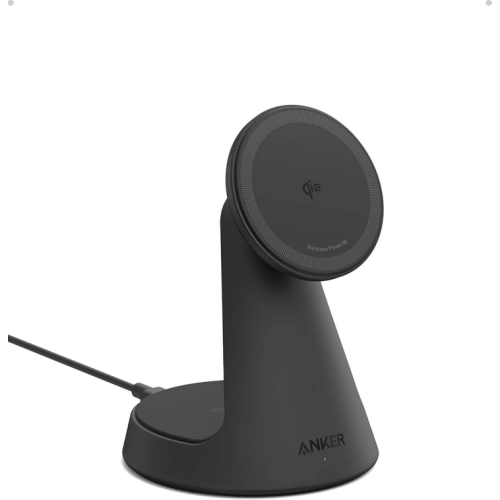 Incarcator wireless Anker Stand Qi2 360, 15 W, Black