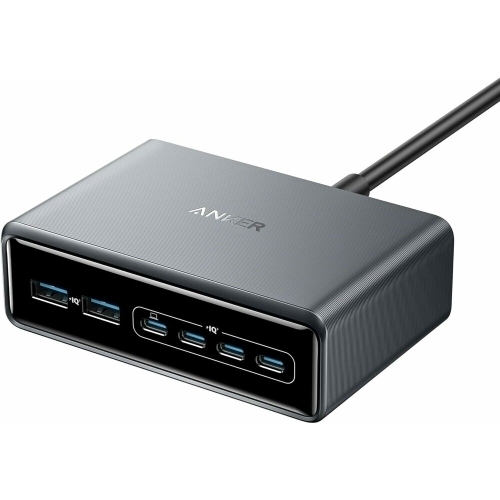 Statie de incarcare Anker Prime 200W, 2 x USB-A, 2 x USB-A, 4 x USB-C, Black