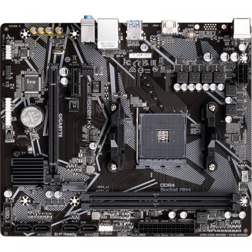 Placa de baza Gigabyte A520M K V2, AMD A520, Socket AM4, mATX