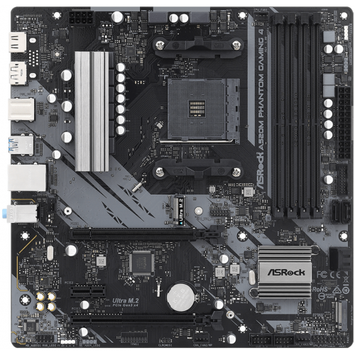 Placa de baza ASRock A520M Phantom Gaming 4, AMD A520, socket AM4, mATX