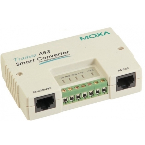 Convertor Media Moxa A53/DB9F, RS232 - RS422/485