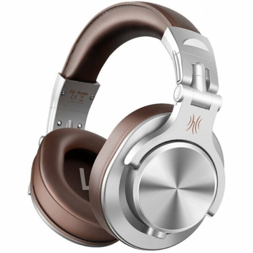Casti cu microfon OneOdio A71, 3.5 mm jack/6.35 mm jack, Brown-Silver