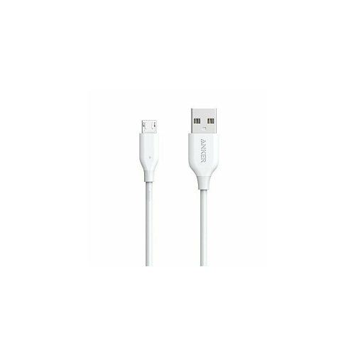 Cablu de date Anker A8132H21, USB - microUSB, 1m, White