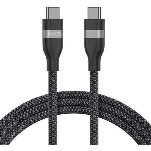 Cablu de date Anker A82E2H11, USB-C male - USB-C male, 0.9 m, Black
