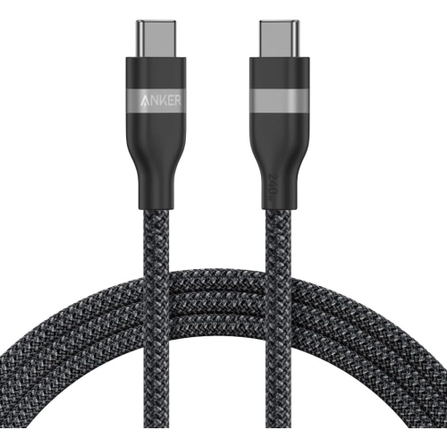 Cablu de date Anker A82E2H12, USB-C male - USB-C male, 1.8 m, Black