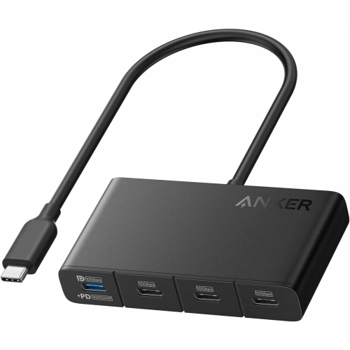 Hub USB Anker USB-C 4-in-1, 4x USB-C, Black