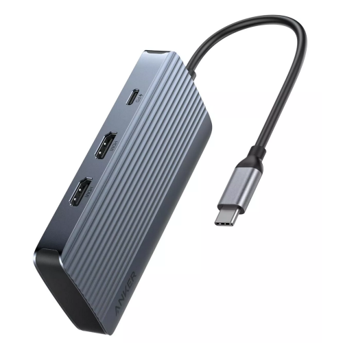 Docking Station Anker 7-in-1 Dual Monitor, Gray