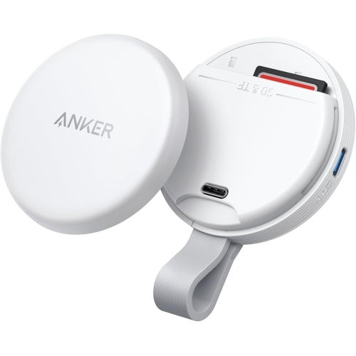 Card Reader Anker MagGo pentru iPhone 15-16, SD/TF, White